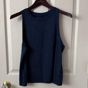 Athleta Dark Navy Sleeveless Muscle Tank